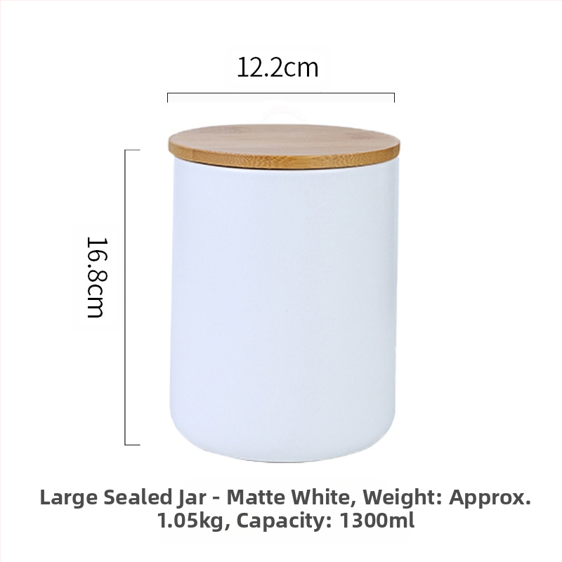 Nordijska keramička staklenka Kućanska zatvorena staklenka Staklenka za čaj Velika staklenka Kuhinjska staklenka za pohranu žitarica Staklenka za pohranu Kava