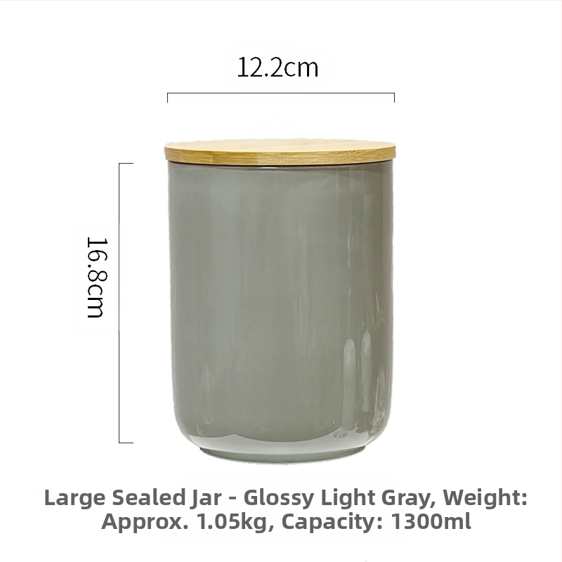 Nordijska keramička staklenka Kućanska zatvorena staklenka Staklenka za čaj Velika staklenka Kuhinjska staklenka za pohranu žitarica Staklenka za pohranu Kava