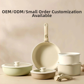 Διασυνοριακό οικιακό αποσπώμενο χερούλι Wok επίπεδη κατσαρόλα αντικολλητικό τηγάνι καρότο σετ κατσαρόλας Potts μαγειρικά σκεύη
