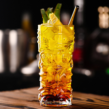 Hawaii tiki kruus tiki tass kokteilitass grimass iidol õlletass puuviljamahl puuviljavein külm jook klaas