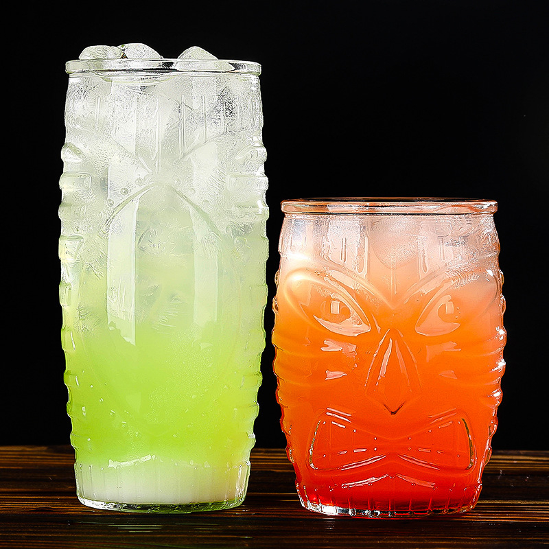 Hawaii tiki kruus tiki tass kokteilitass grimass iidol õlletass puuviljamahl puuviljavein külm jook klaas