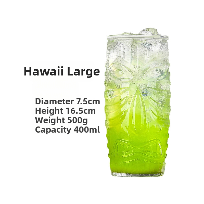 Hawaii tiki kruus tiki tass kokteilitass grimass iidol õlletass puuviljamahl puuviljavein külm jook klaas