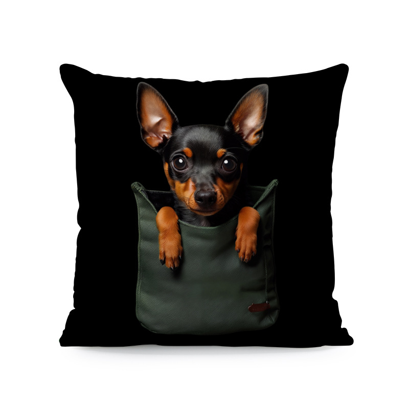 Μαξιλαροθήκη ζώων Χαριτωμένη μαξιλαροθήκη γάτας σκύλου Διακόσμηση σπιτιού Τετράγωνος καναπές Σαλόνι Υπνοδωμάτιο Κρεβάτι Καναπές καρέκλα μαξιλάρι