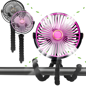 tarpvalstybinis aštuonkojo rankinis ventiliatorius, įkraunamas su USB, lauko bendrabučio stalinis, patogus daugiafunkcis sulankstomas aštuonkojo ventiliatorius