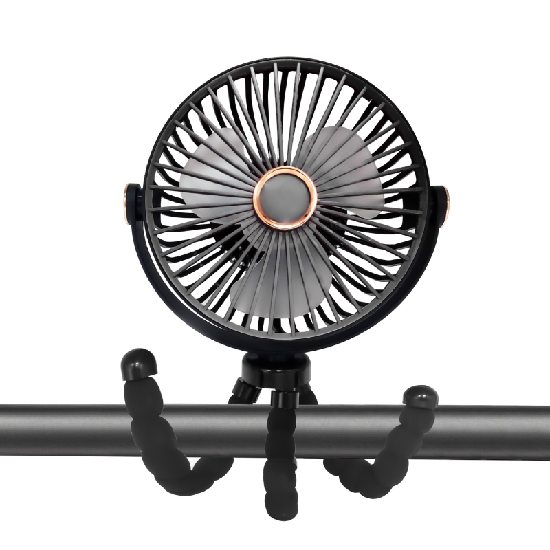 tarpvalstybinis aštuonkojo rankinis ventiliatorius, įkraunamas su USB, lauko bendrabučio stalinis, patogus daugiafunkcis sulankstomas aštuonkojo ventiliatorius