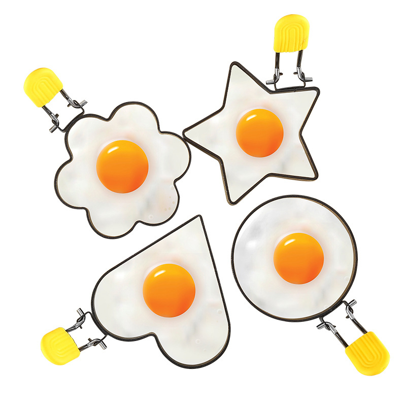 Tehase kohapealne munarõngas 430 mittenakkuva kattega munaomlett ümmargune omlett munarõnga omletivorm