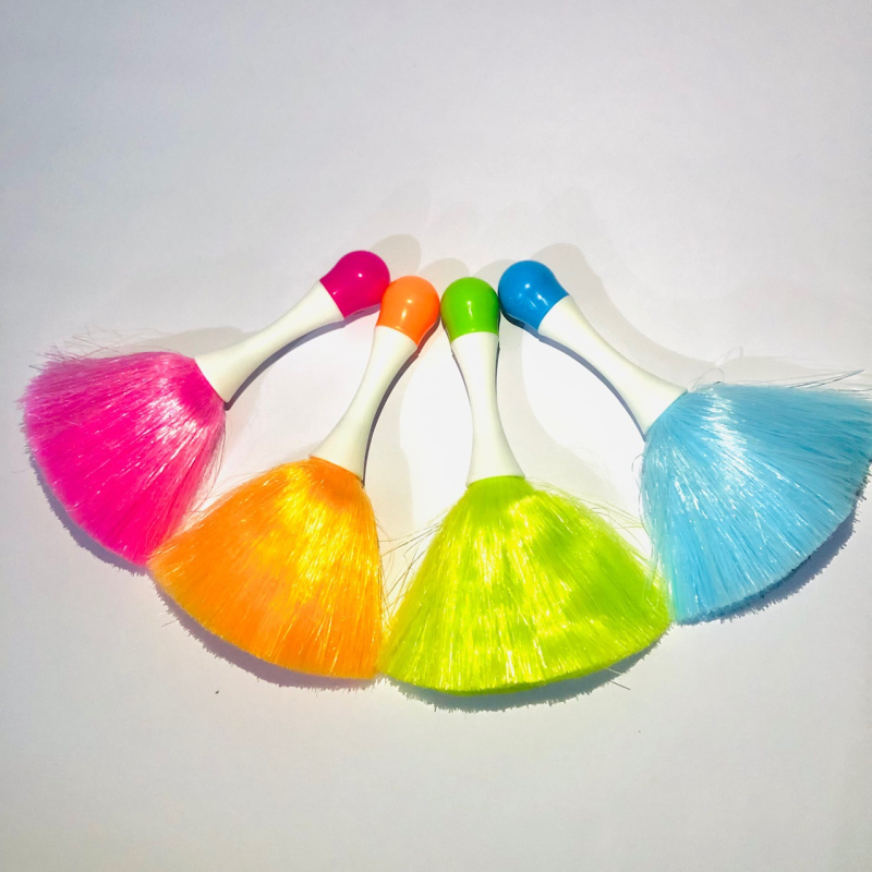 Нова компютърна четка за клавиатура, електростатична адсорбционна четка за прах, двойна цветна дръжка, PP копринена четка за прах, триизмерен дисплей