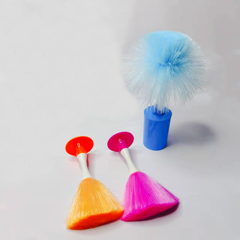 Нова компютърна четка за клавиатура, електростатична адсорбционна четка за прах, двойна цветна дръжка, PP копринена четка за прах, триизмерен дисплей