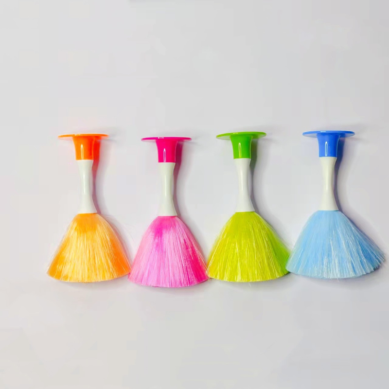 Нова компютърна четка за клавиатура, електростатична адсорбционна четка за прах, двойна цветна дръжка, PP копринена четка за прах, триизмерен дисплей