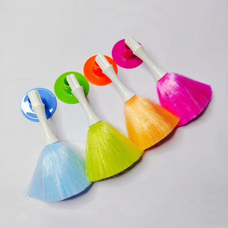 Нова компютърна четка за клавиатура, електростатична адсорбционна четка за прах, двойна цветна дръжка, PP копринена четка за прах, триизмерен дисплей