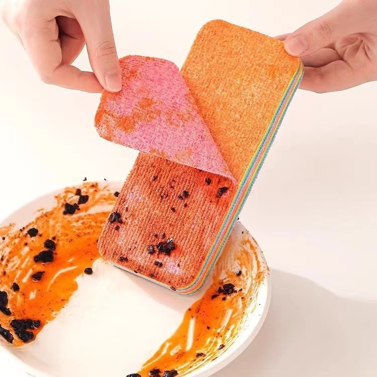 PVA „Rainbow“ plėšoma daugiasluoksnė servetėlė, daugiafunkcinė virtuvės skalbimo mašina, buitinė, vandenį sugerianti, sutirštėjusi dezinfekavimo valymo šluostė tinginiams