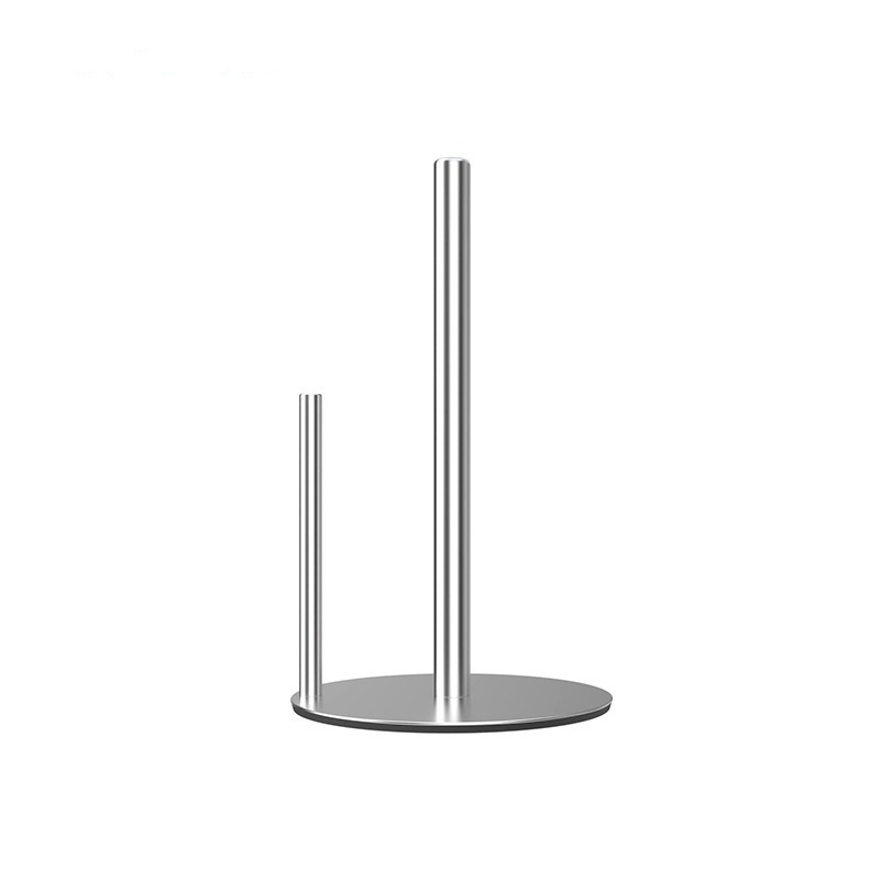 Vertikalus nerūdijančio plieno slopinantis servetėlių laikiklis virtuvei, vonios kambario spintelei, ritininio popieriaus laikiklis, nepraduriantis mobiliojo telefono stovas, dvigubos paskirties servetėlių laikiklis