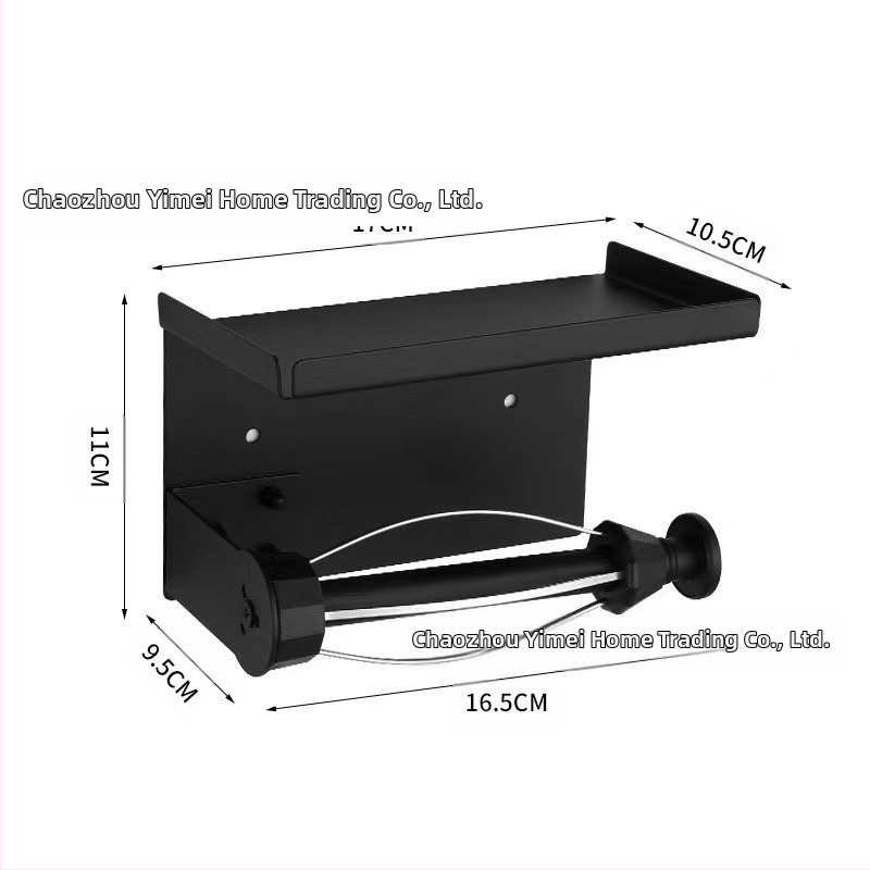 Vertikalus nerūdijančio plieno slopinantis servetėlių laikiklis virtuvei, vonios kambario spintelei, ritininio popieriaus laikiklis, nepraduriantis mobiliojo telefono stovas, dvigubos paskirties servetėlių laikiklis