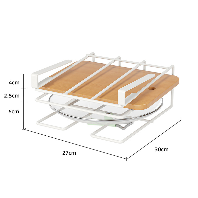 Virtuvės spintelė, sieninė spintelė, pakabinama laikymo lentynėlė, daugiafunkcis pjaustymo lentelių stovas, daugiasluoksnė popierinių rankšluosčių laikiklis, baltas