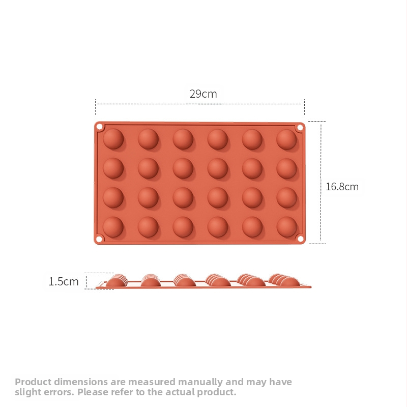 Piiriülene tootja hulgimüügi 6-ühendatud poolringikujuline šokolaadivorm silikoonist koogivormi puding isetegemise küpsetamiseks käsitsi valmistatud seebivorm