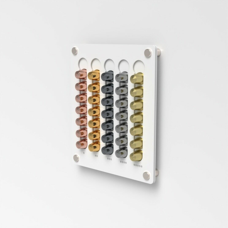 Piiriülene uue toote kapsli kohvi hoiustamise vitriin seinale riputatav akrüülist kontoribaari kohvipoe tarvikud