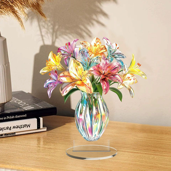 Modernus 2D plokščias spausdinimas, akriliniai interjero darbalaukio dekoratyviniai papuošalai, šventiniai papuošalai