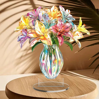 Modernus 2D plokščias spausdinimas, akriliniai interjero darbalaukio dekoratyviniai papuošalai, šventiniai papuošalai