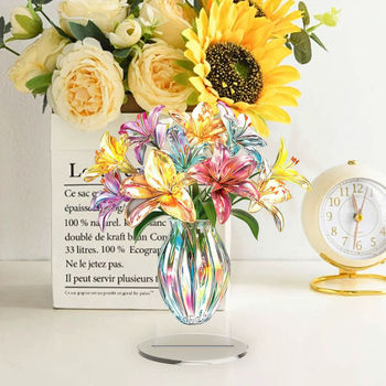 Modernus 2D plokščias spausdinimas, akriliniai interjero darbalaukio dekoratyviniai papuošalai, šventiniai papuošalai