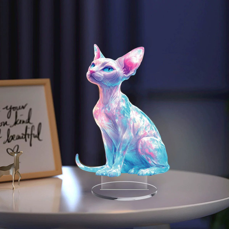 Modernus 2D plokščias spausdinimas, akriliniai interjero darbalaukio dekoratyviniai papuošalai, šventiniai papuošalai