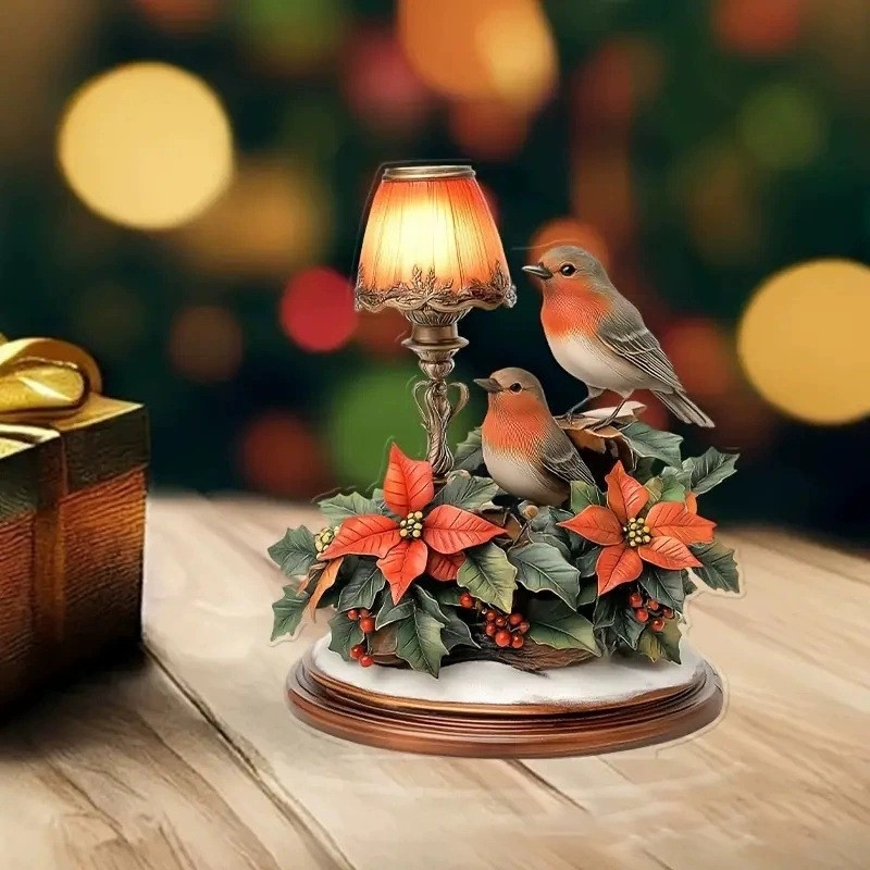 Modernus 2D plokščias spausdinimas, akriliniai interjero darbalaukio dekoratyviniai papuošalai, šventiniai papuošalai