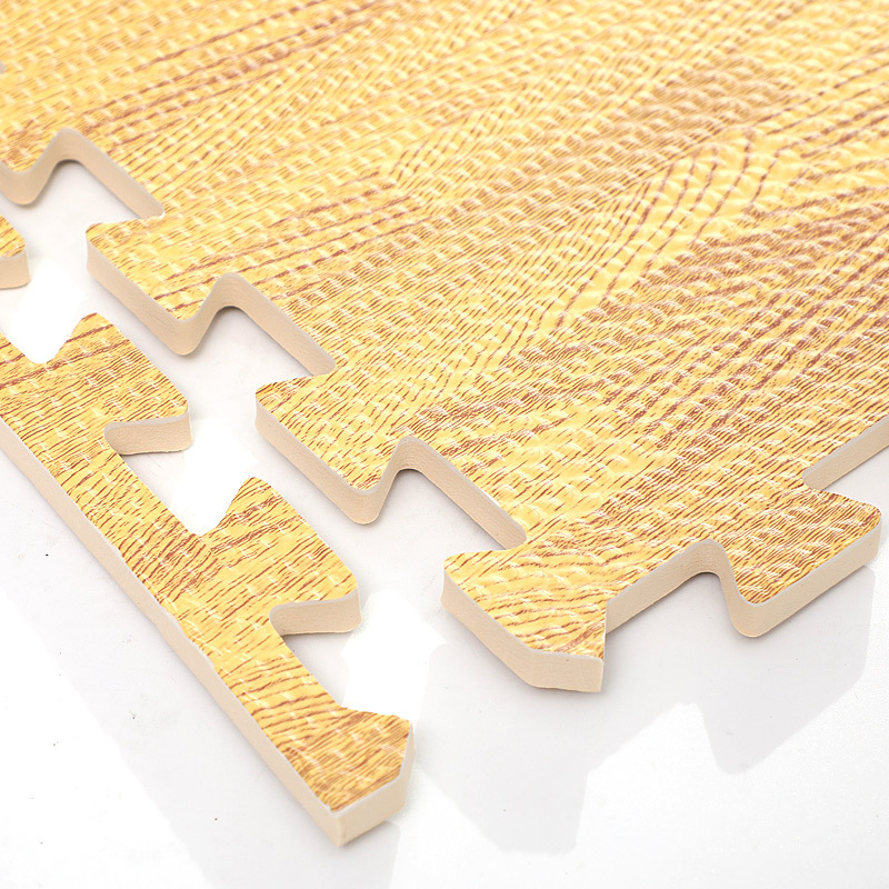 Vaikų miegamojo didelio ploto „Tatami“ buitinis grindų kilimėlis, apsaugantis nuo kritimo, medžio grūdų putplasčio grindų kilimėlis, sujungiantis laipiojimo kilimėlį