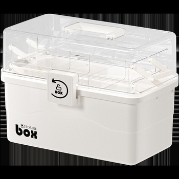 Οικιακό κουτί φαρμάκων μεγάλης χωρητικότητας, πολυστρωματικό ιατρικό κουτί πρώτων βοηθειών, φορητό ιατρικό κουτί αποθήκευσης ιατρικών φαρμάκων για κοιτώνα