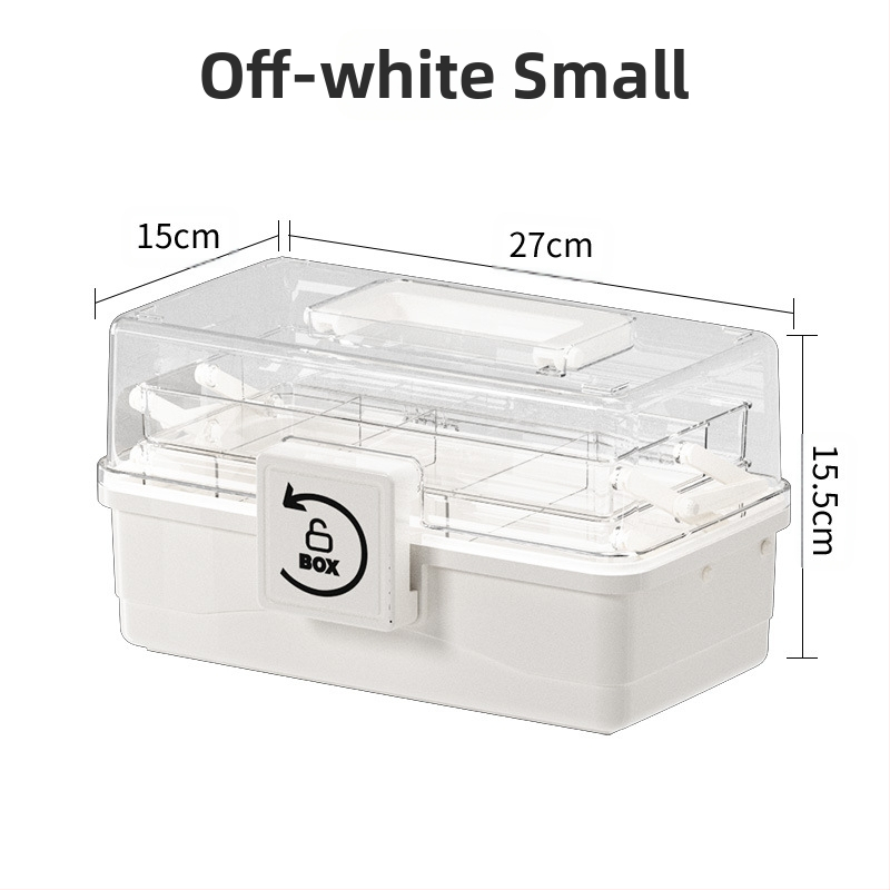 Οικιακό κουτί φαρμάκων μεγάλης χωρητικότητας, πολυστρωματικό ιατρικό κουτί πρώτων βοηθειών, φορητό ιατρικό κουτί αποθήκευσης ιατρικών φαρμάκων για κοιτώνα