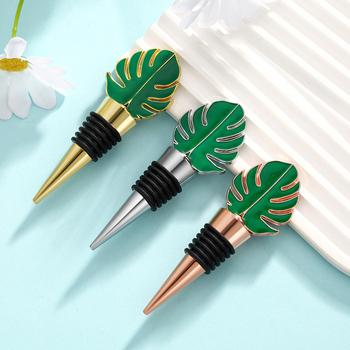 Tarpvalstybiniai naujų lapų raudonojo vyno kamšteliai, vestuvių gimtadienio vakarėlis, mažos dovanos, šviežio vyno sandarinimo kamšteliai, vyno butelio kamšteliai