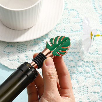 Tarpvalstybiniai naujų lapų raudonojo vyno kamšteliai, vestuvių gimtadienio vakarėlis, mažos dovanos, šviežio vyno sandarinimo kamšteliai, vyno butelio kamšteliai