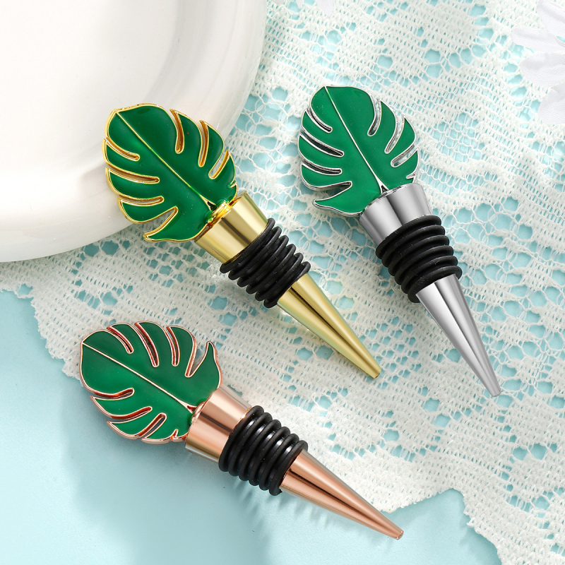 Tarpvalstybiniai naujų lapų raudonojo vyno kamšteliai, vestuvių gimtadienio vakarėlis, mažos dovanos, šviežio vyno sandarinimo kamšteliai, vyno butelio kamšteliai