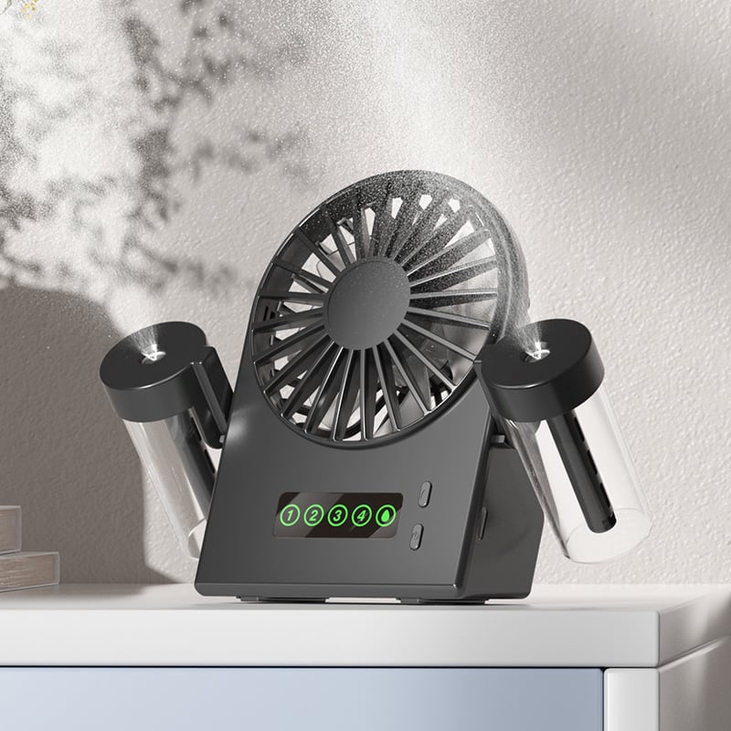Cezhraničný nový súkromný model F7 s klipom, nabíjací mini ventilátor, študentský internát, darček, tichý vonkajší ventilátor