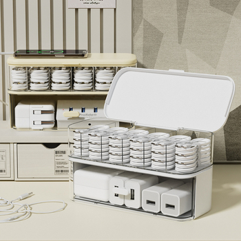 Duomenų kabelio įkroviklis, įkrovimo laikiklis, permatoma apvija, nešiojamas, nešiojamas, ausinių laikymo dėžutė, mobiliojo telefono apdailos dėžutė