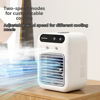 Pārrobežu USB aerosola mini gaisa kondicionēšanas ventilators darbvirsmas kluss dzesēšanas ventilators biroja kopmītnes vasaras saldēšanas artefakts