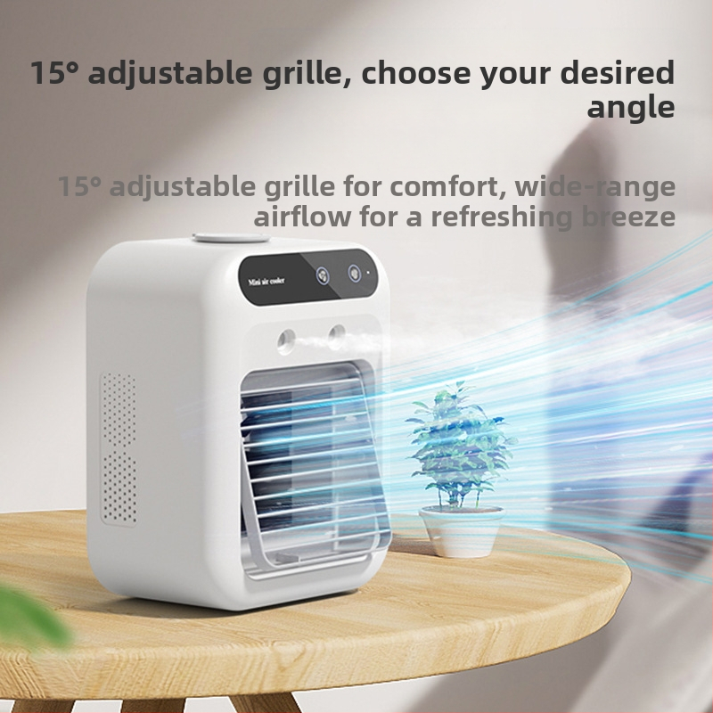 Pārrobežu USB aerosola mini gaisa kondicionēšanas ventilators darbvirsmas kluss dzesēšanas ventilators biroja kopmītnes vasaras saldēšanas artefakts