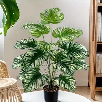 Tarpvalstybinis Šiaurės šalių modeliavimas žali augalai 18 galvų vėžlio lapas vazoninis namų interjero dekoravimas didelis žalias augalas vėžlys bambukas