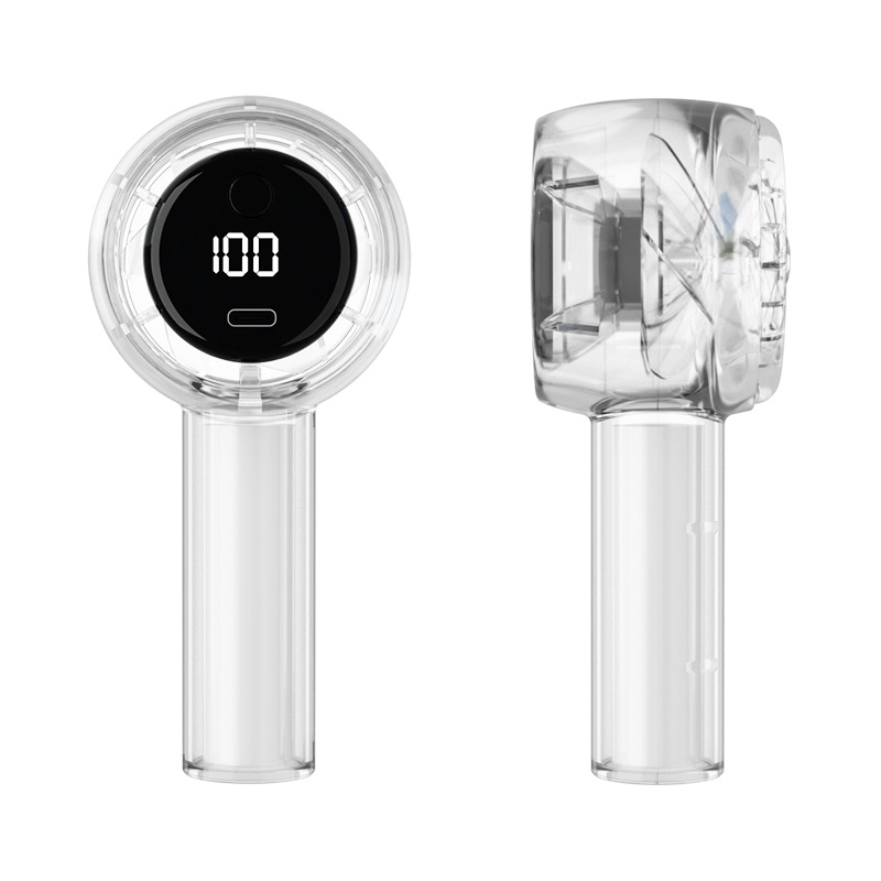 Нов 100-скоростен цифров дисплей, високоскоростен ръчен вентилатор за външен преносим универсален USB вентилатор, мини зареждане, малък въздушен пистолет