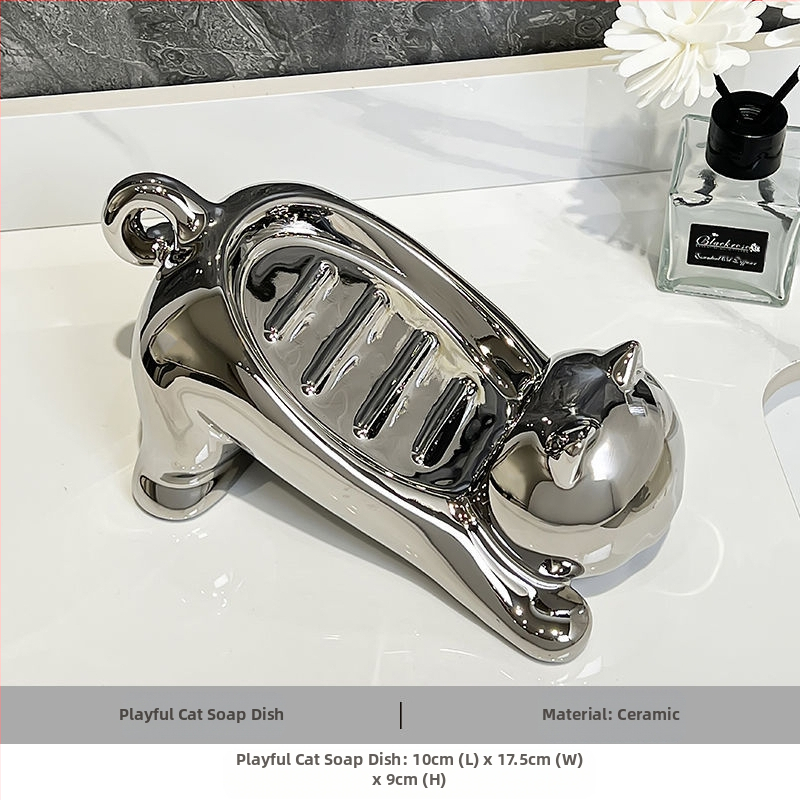 Kanalizacijos muilo dėžutė Buitinis neperforuojamas plovimo stalas Keraminė muilo dėžutė Tualetinis muilo laikymo stovas