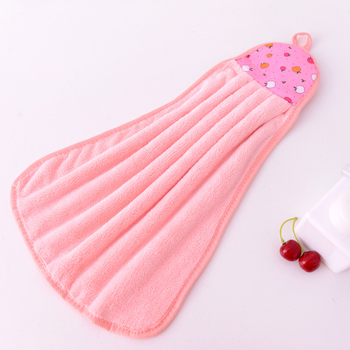 Nõu 1-päevane näidis] pluss korallfliisist rippuv köögirätikute kohandatud trükk kahemõõtmeline kood paksult laotatud