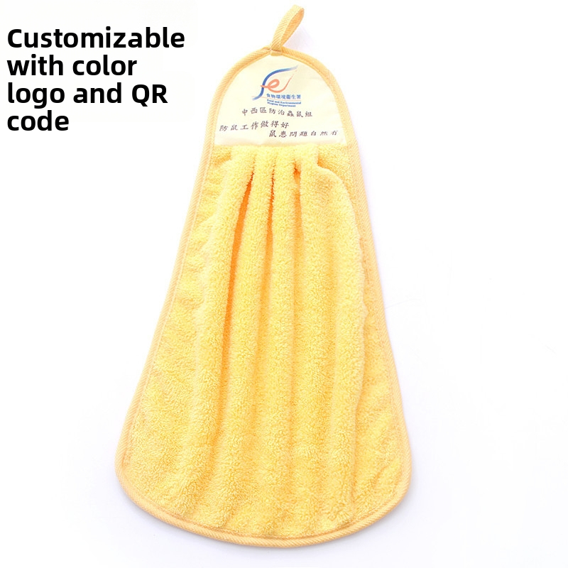 Indų 1 dienos pavyzdys] plius koralų vilnos pakabinamas virtuvinis rankšluostis, užsakomasis spausdinimas, dvimatis kodas, storas