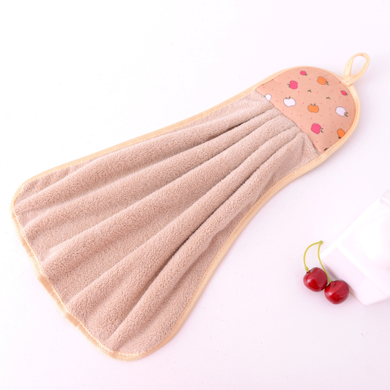 Nõu 1-päevane näidis] pluss korallfliisist rippuv köögirätikute kohandatud trükk kahemõõtmeline kood paksult laotatud