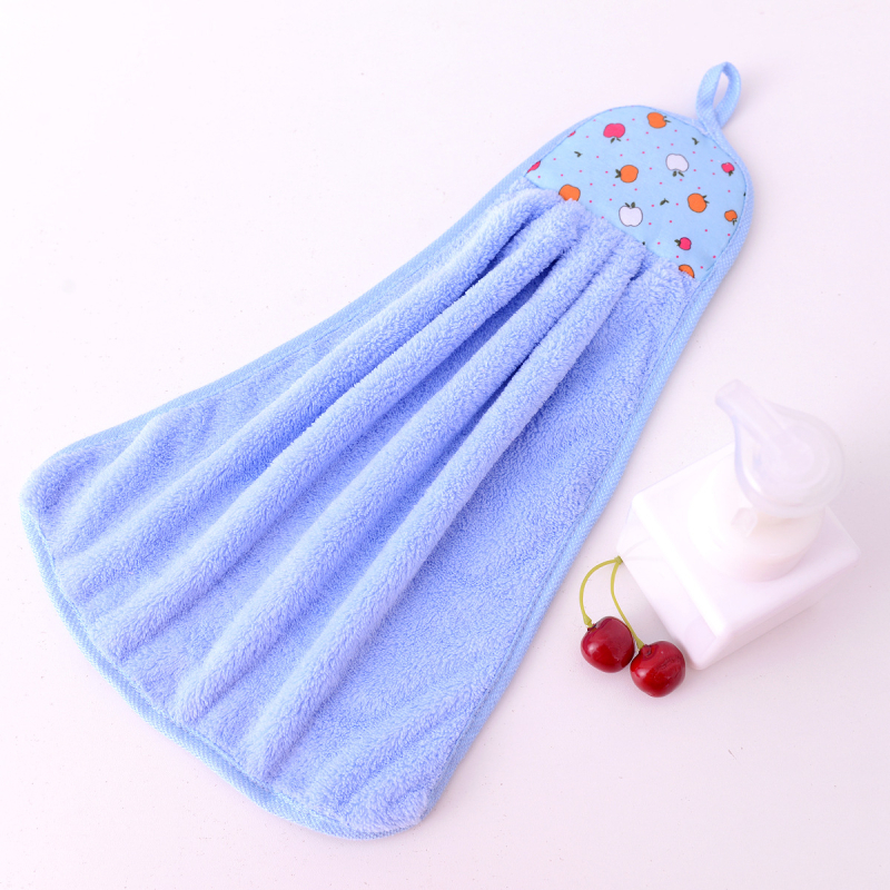 Nõu 1-päevane näidis] pluss korallfliisist rippuv köögirätikute kohandatud trükk kahemõõtmeline kood paksult laotatud