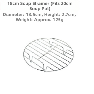 Sautētas gaļas speciālais režģis, ūdensnecaurlaidīgs režģis, nūdeļu vārīšanas režģis, nerūsējošā tērauda tvaicētājs, tvaika nodalījums, pretsalipes katls, zupas spainis, tīkls