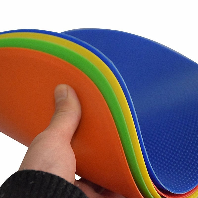 Futbolo treniruočių plokščias ženklas, diskas, disko logotipas, disko ženklas, disko treniruočių kliūtis, apvali burna, teniso orientyras