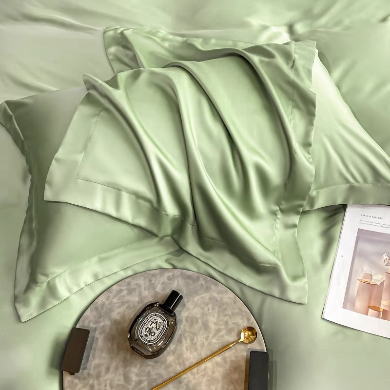 Μαξιλαροθήκη Tencel κατηγορίας A 100 για διασυνοριακές εξαγωγές, καλοκαιρινή δροσερή μεταξωτή μαξιλαροθήκη ομορφιάς, μονόχρωμη μεταξωτή θήκη πάγου