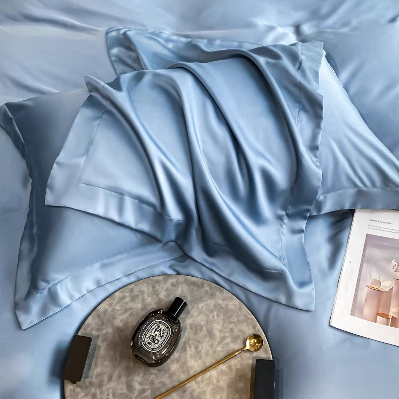 Μαξιλαροθήκη Tencel κατηγορίας A 100 για διασυνοριακές εξαγωγές, καλοκαιρινή δροσερή μεταξωτή μαξιλαροθήκη ομορφιάς, μονόχρωμη μεταξωτή θήκη πάγου