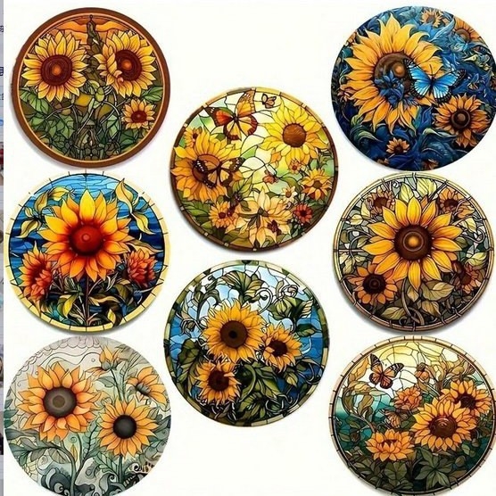 На склад Американска кънтри пролет Нова любов Цвете Карирана подложка за чаши с термоизолация UV печат Подложка за маса