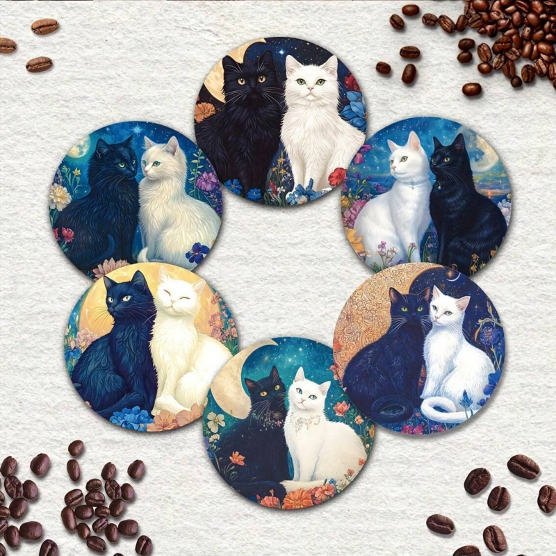 На склад Американска кънтри пролет Нова любов Цвете Карирана подложка за чаши с термоизолация UV печат Подложка за маса