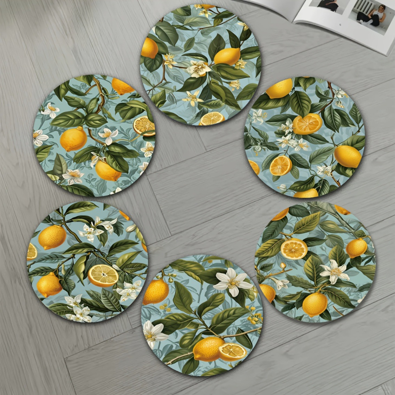 На склад Американска кънтри пролет Нова любов Цвете Карирана подложка за чаши с термоизолация UV печат Подложка за маса