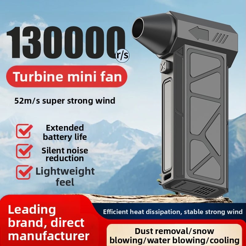 Pārrobežu vardarbīgs ventilators, kas pūš un iesūc, integrēts 60 miljonu turbīnu motors, bezsuku uzlāde, jaudīgs vēja ātrgaitas rokas putekļsūcējs